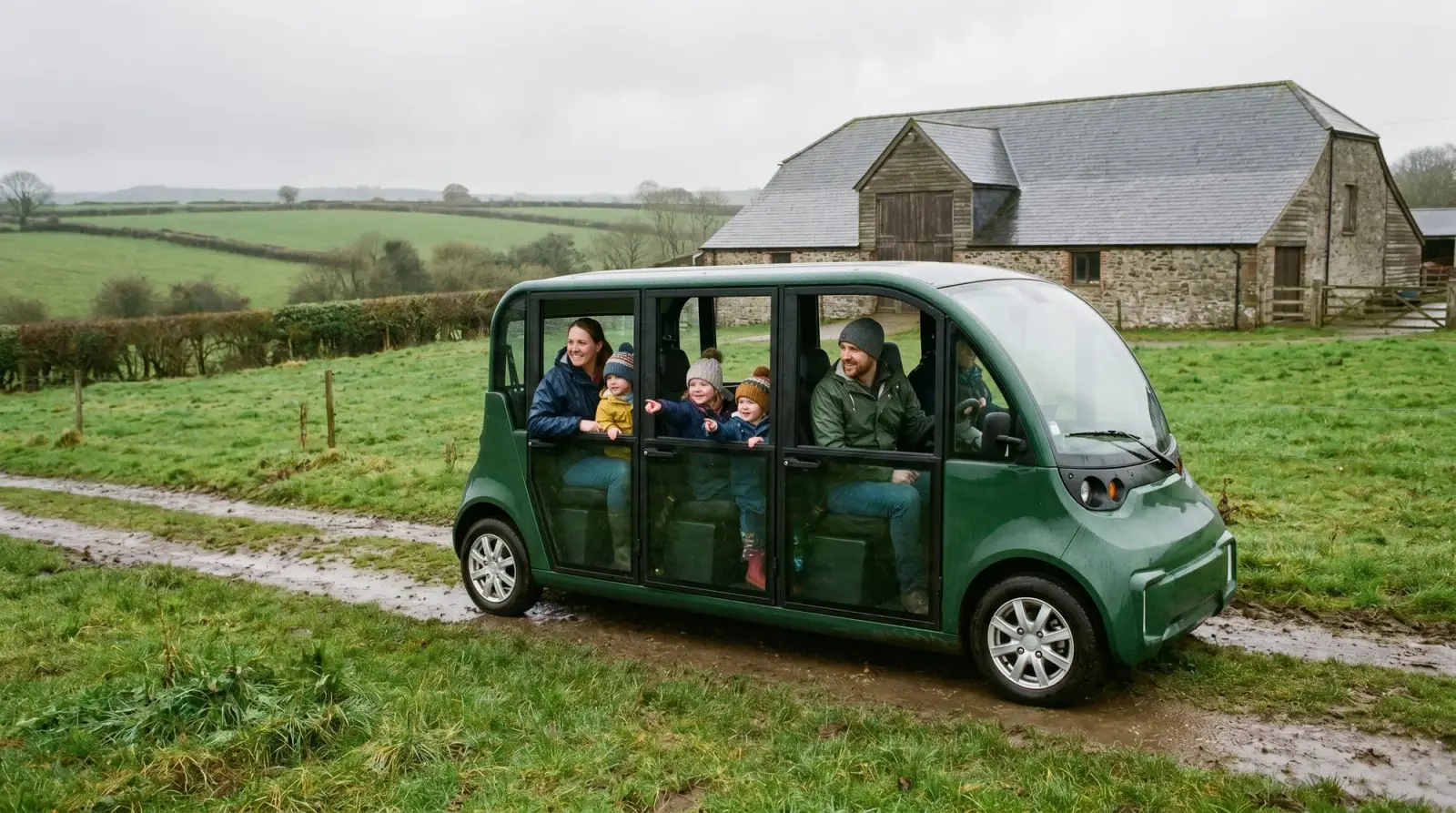 Electric people-movers for agritourism and farm attractions