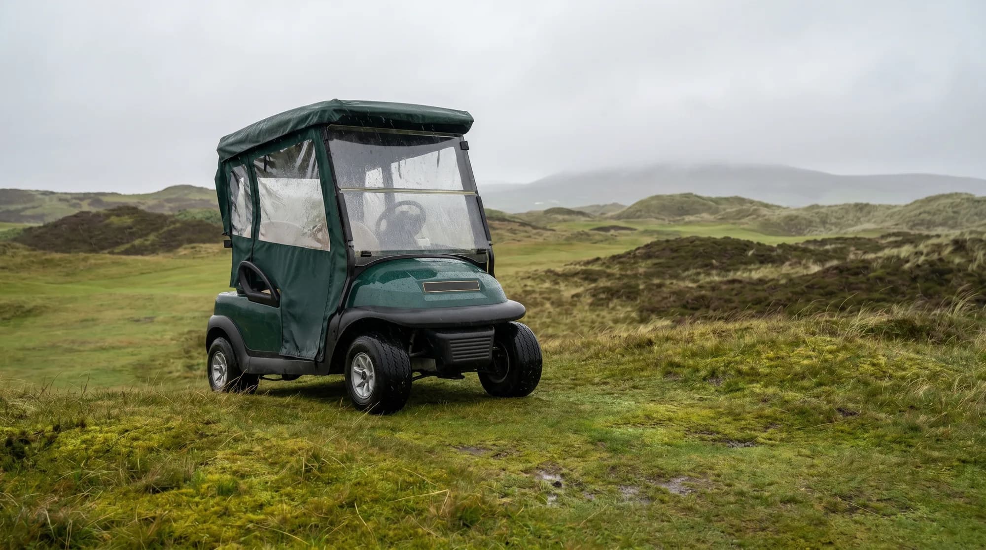 Best golf carts for hills and wet British weather