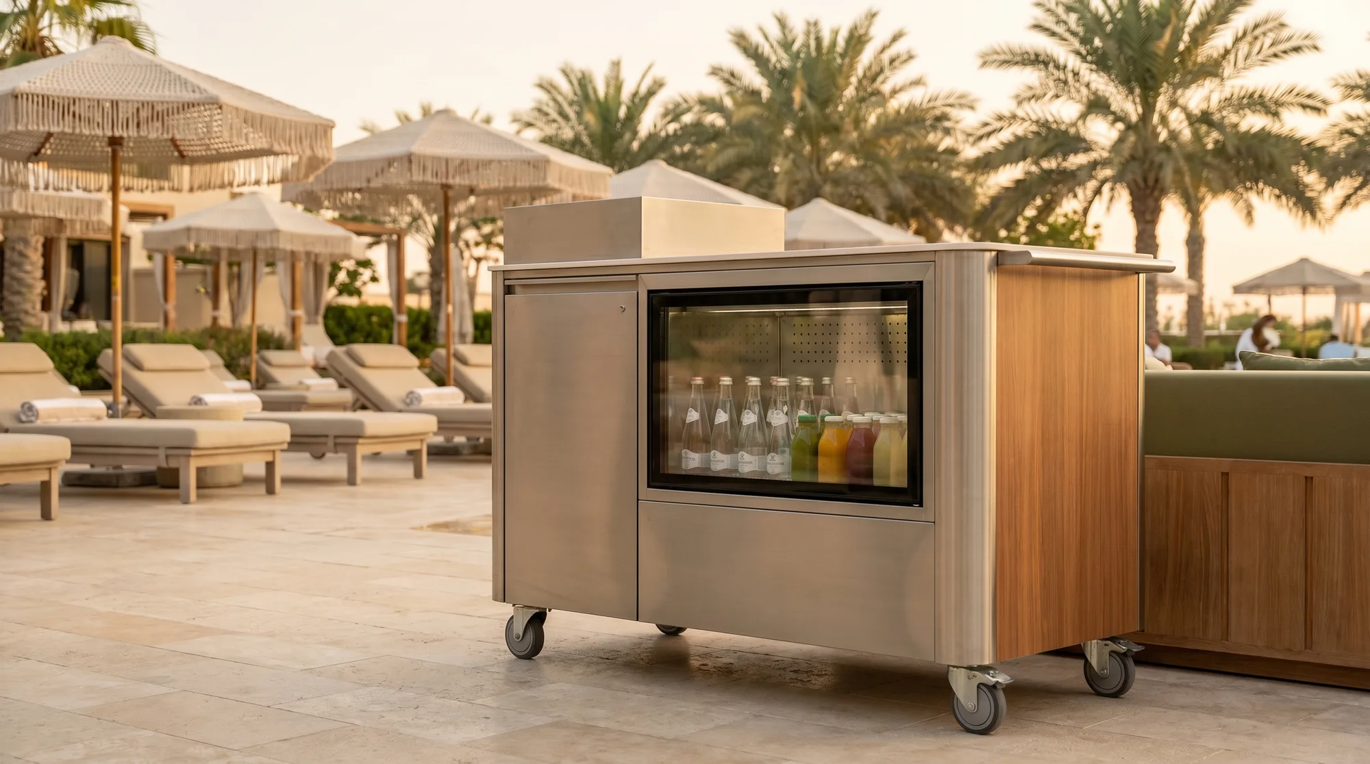 Beverage and food-service carts