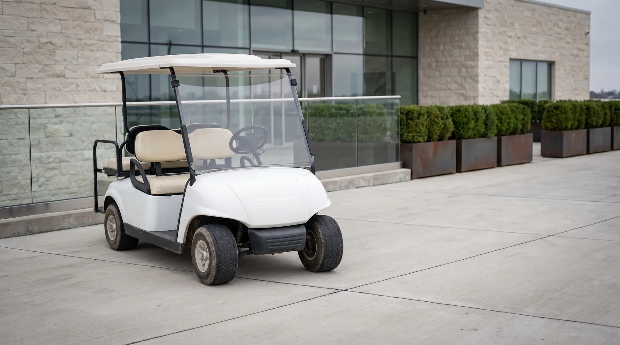 FBO and private jet terminal transport: premium electric buggies