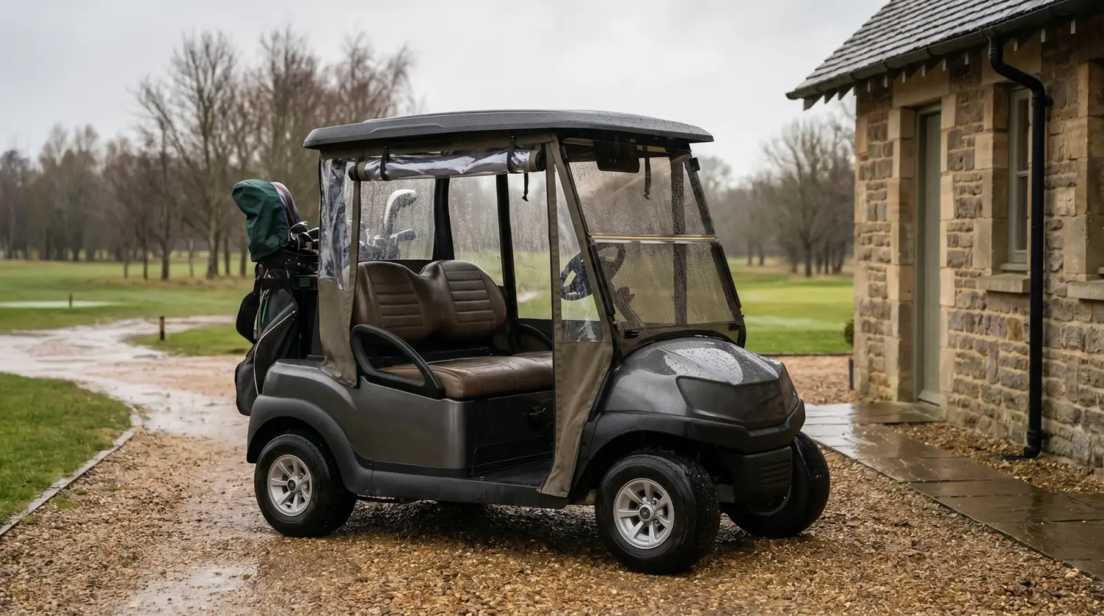 Golf cart accessories for hot and cold climates
