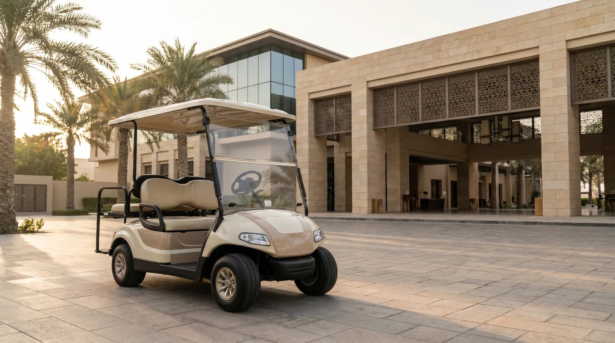 Golf cart customisation and branding in the UAE