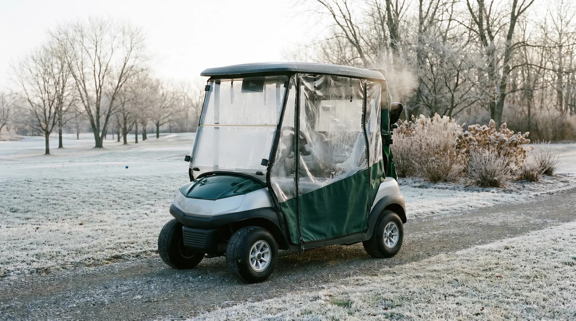 Golf cart heaters and cold-weather use