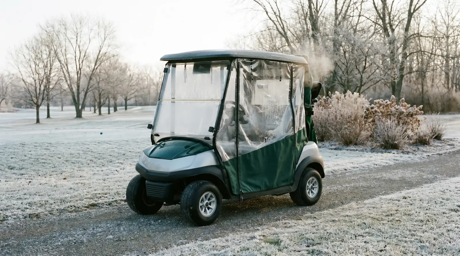 Golf cart heaters and cold-weather use