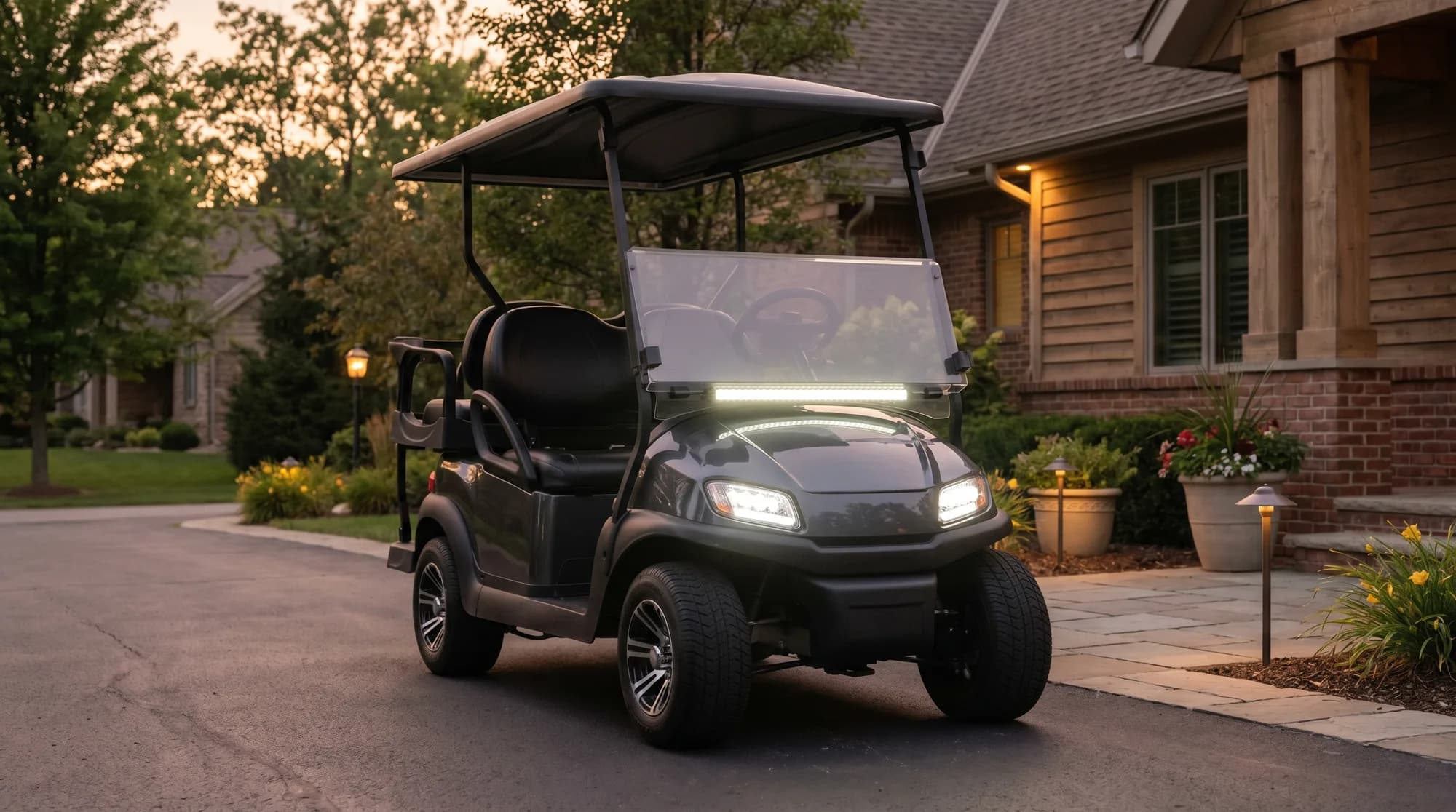 Golf cart lighting and sound system upgrades