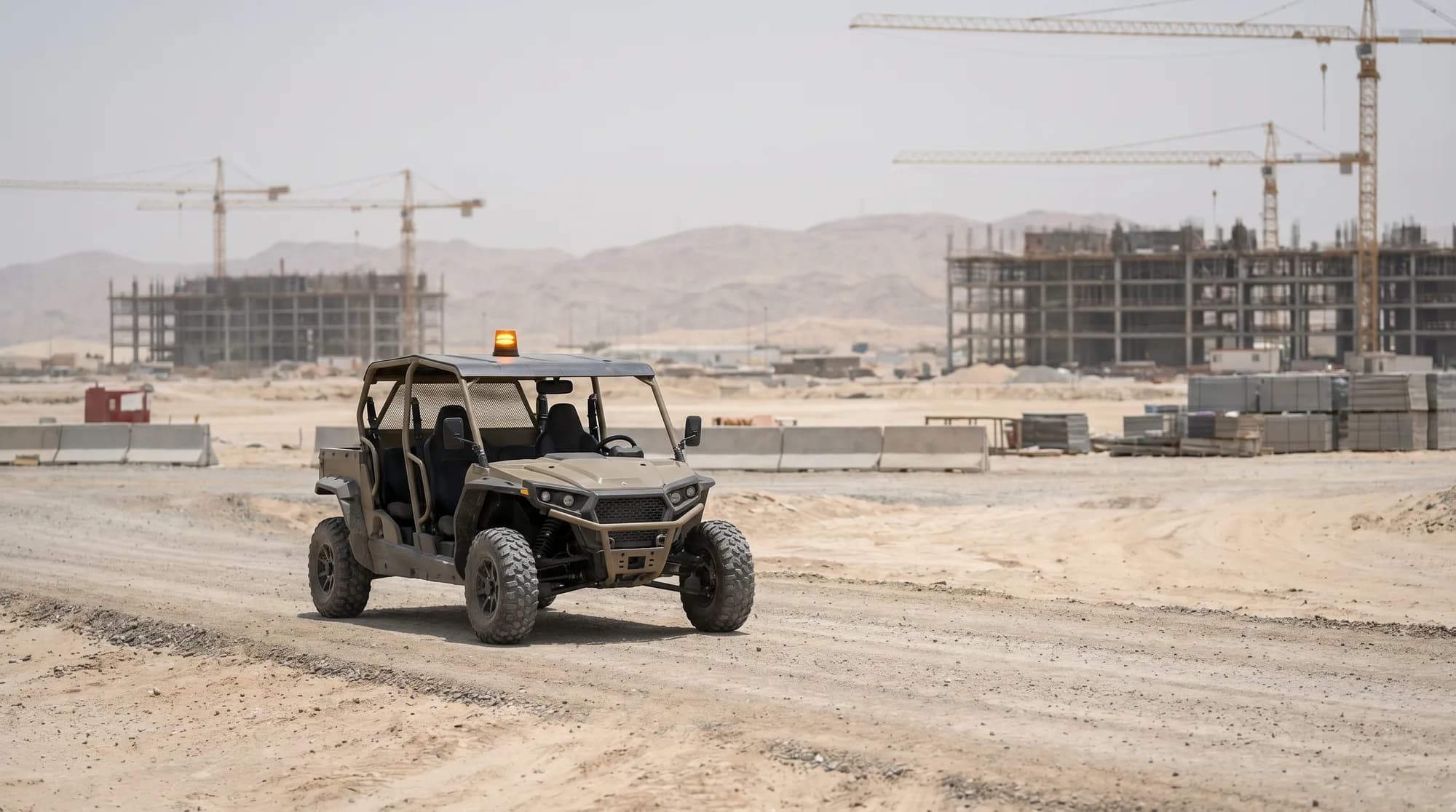 Golf carts for construction and industrial sites