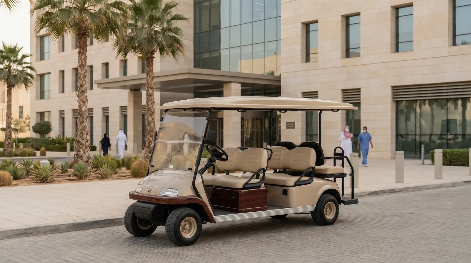 Golf carts for hospitals and healthcare campuses