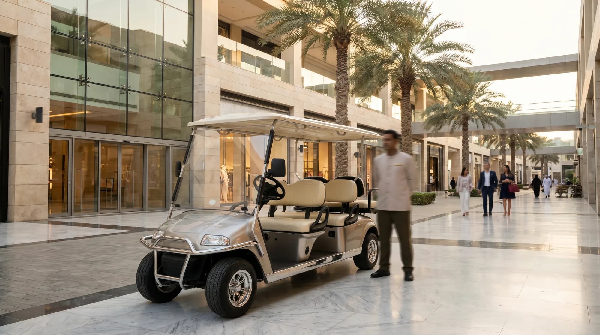 Golf carts for malls and retail destinations