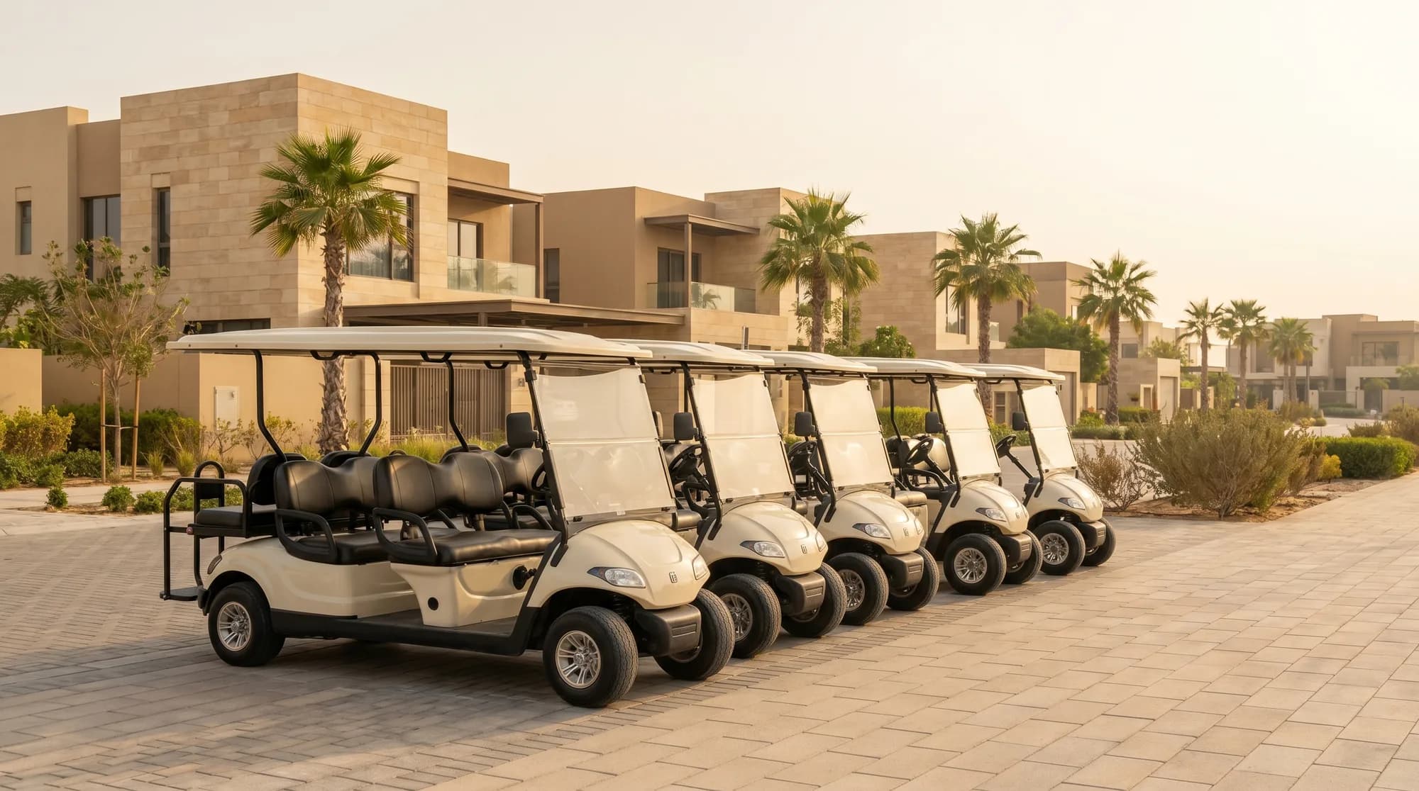 Golf cart fleets for master-developer handover