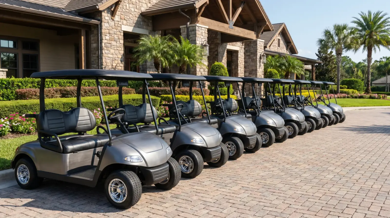Fleet golf carts for resorts and communities