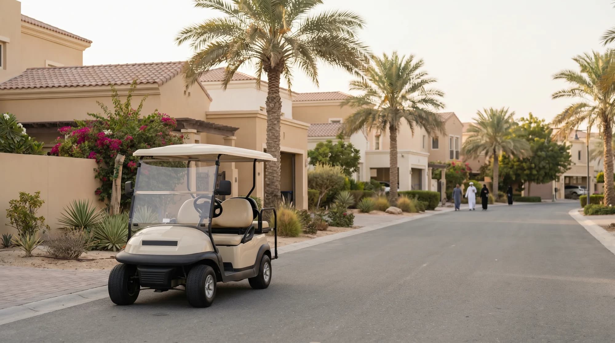 Golf carts in Arabian Ranches