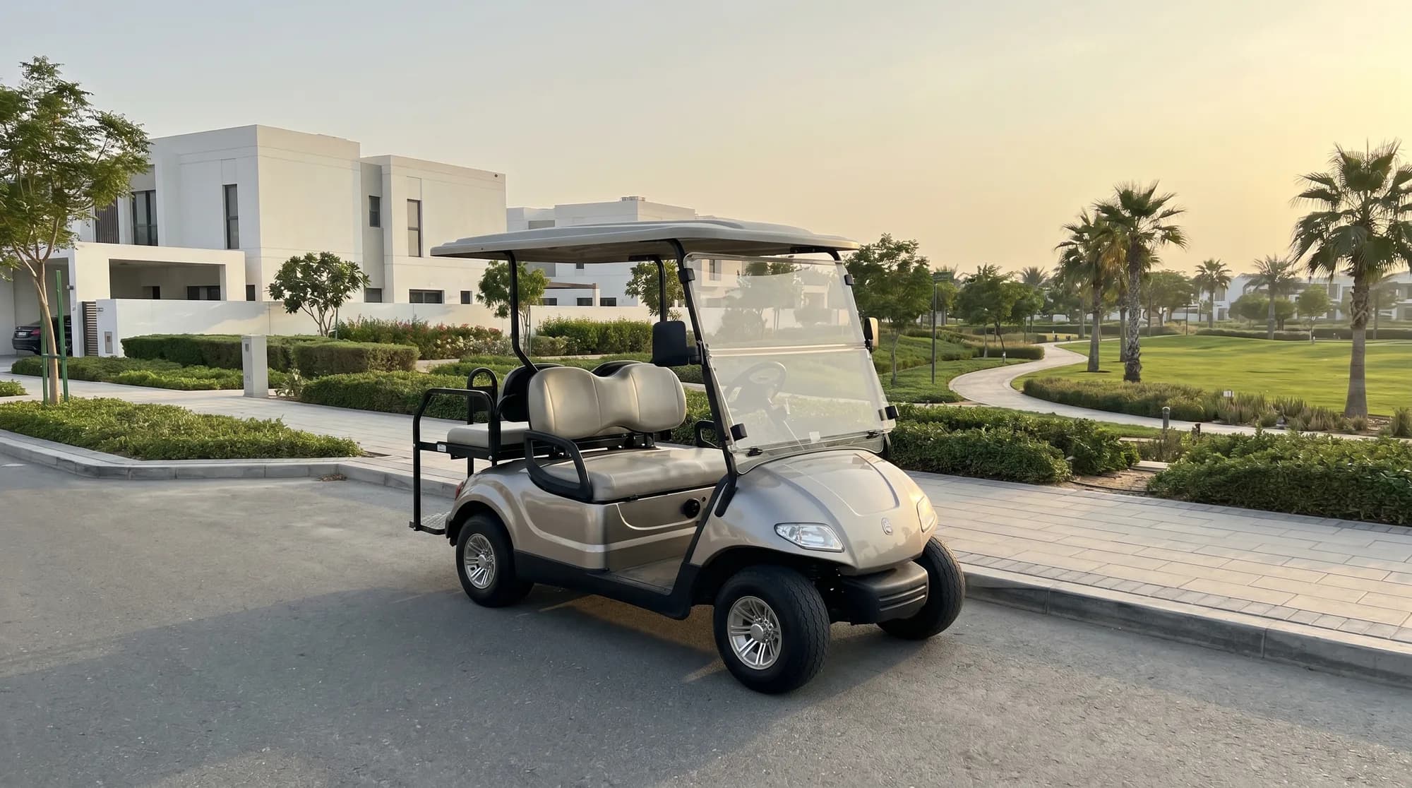 Golf carts in Dubai Hills Estate