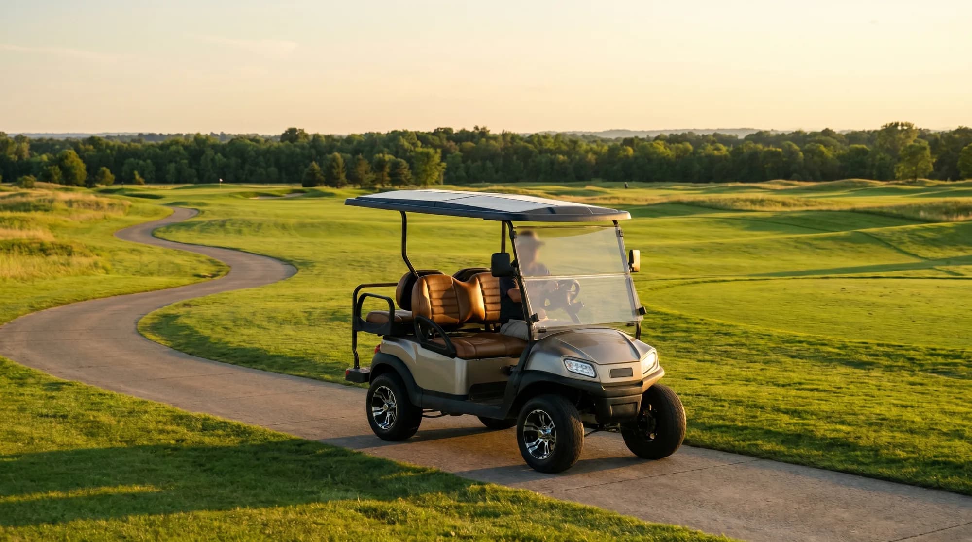 How far can an electric golf cart go on a charge?