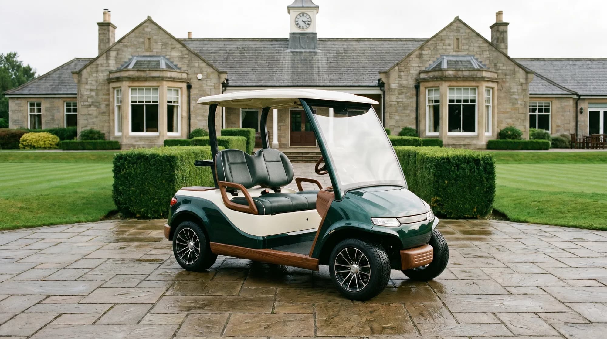 What drives the cost of a golf cart in the UK?