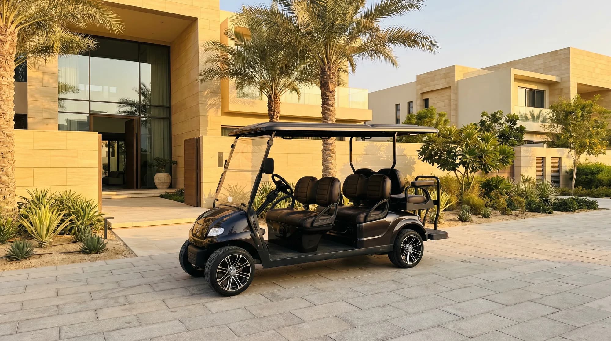 How much does a golf cart cost in the UAE?