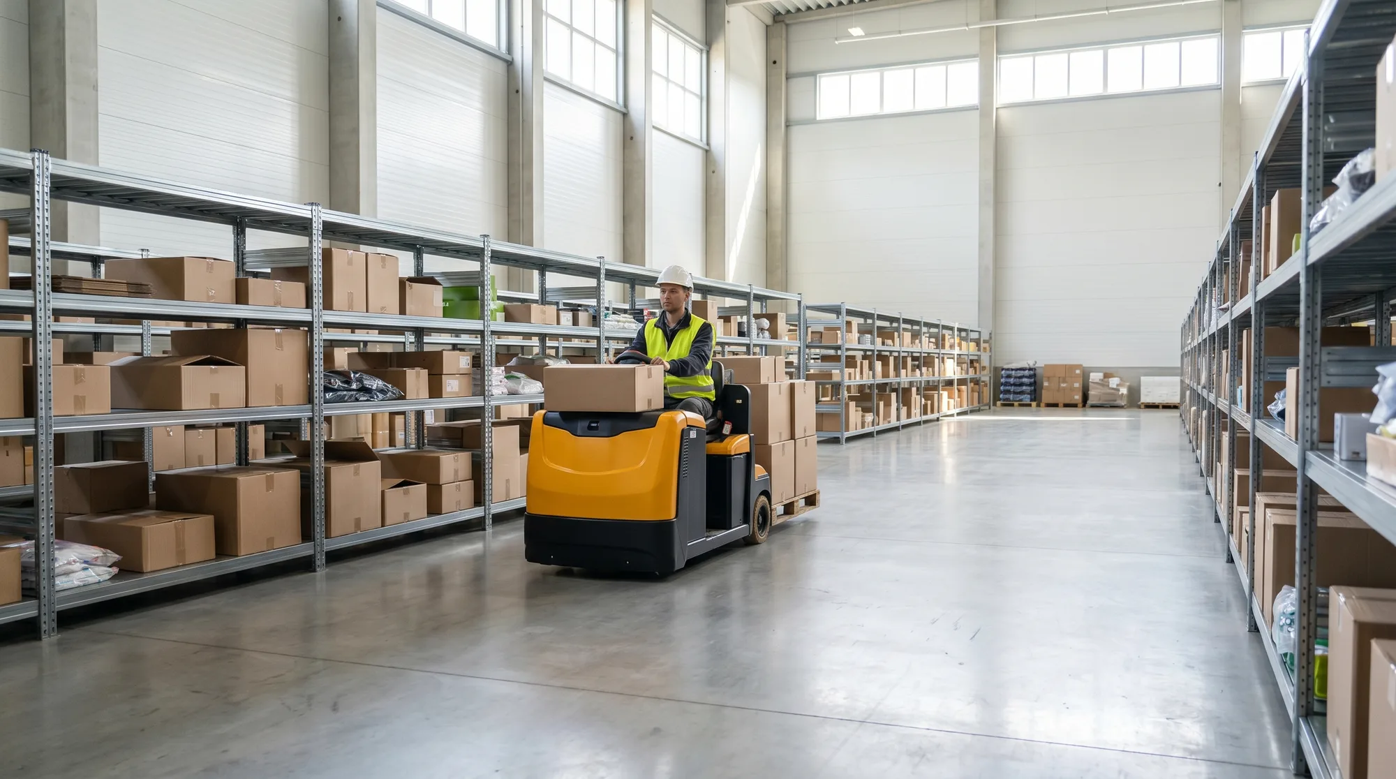 Order-picking and stock-chaser golf carts: cutting warehouse walk time