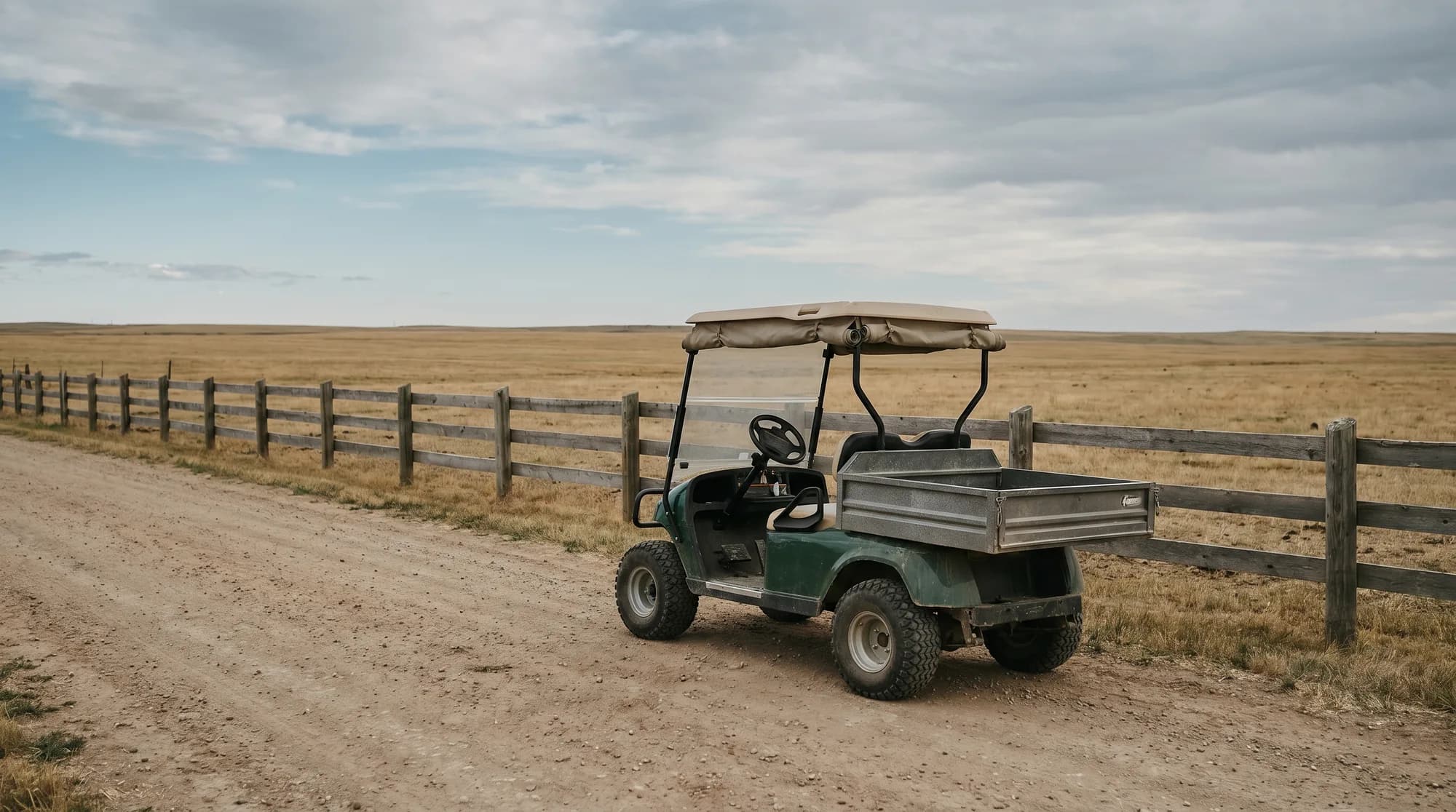 Utility golf carts for farms and ranches