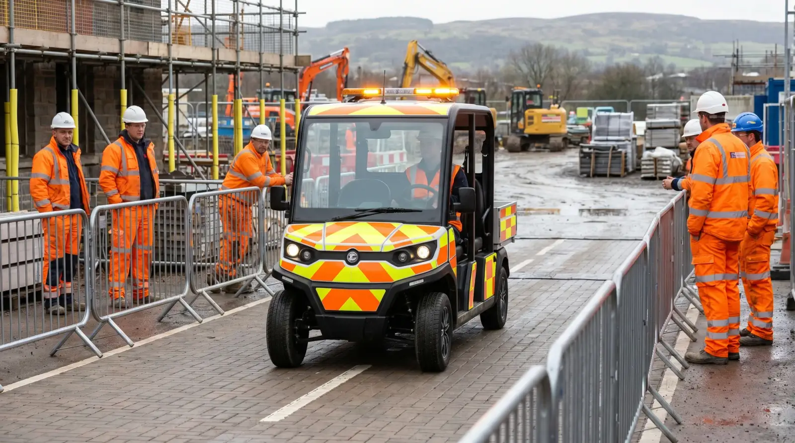 Workplace transport safety: how electric site buggies separate people and plant