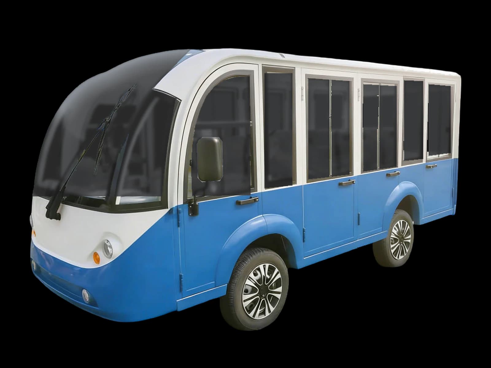 Hawke P11 Cab, 11-passenger enclosed electric shuttle bus