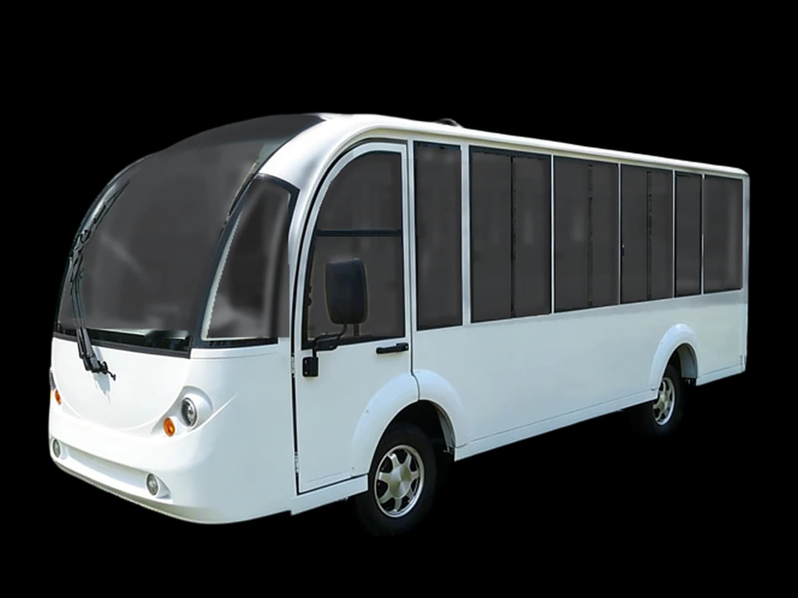 Hawke P14 Cab, 14-passenger enclosed electric shuttle bus