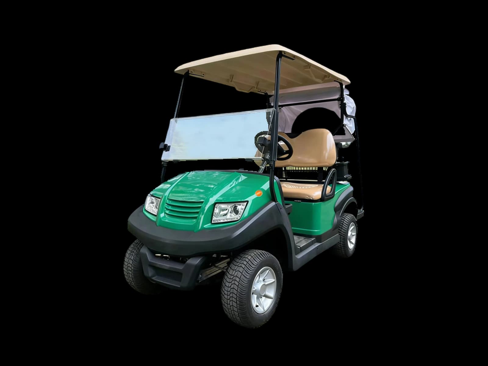 Hawke S2 Golf, 2-passenger electric golf cart with bag rack