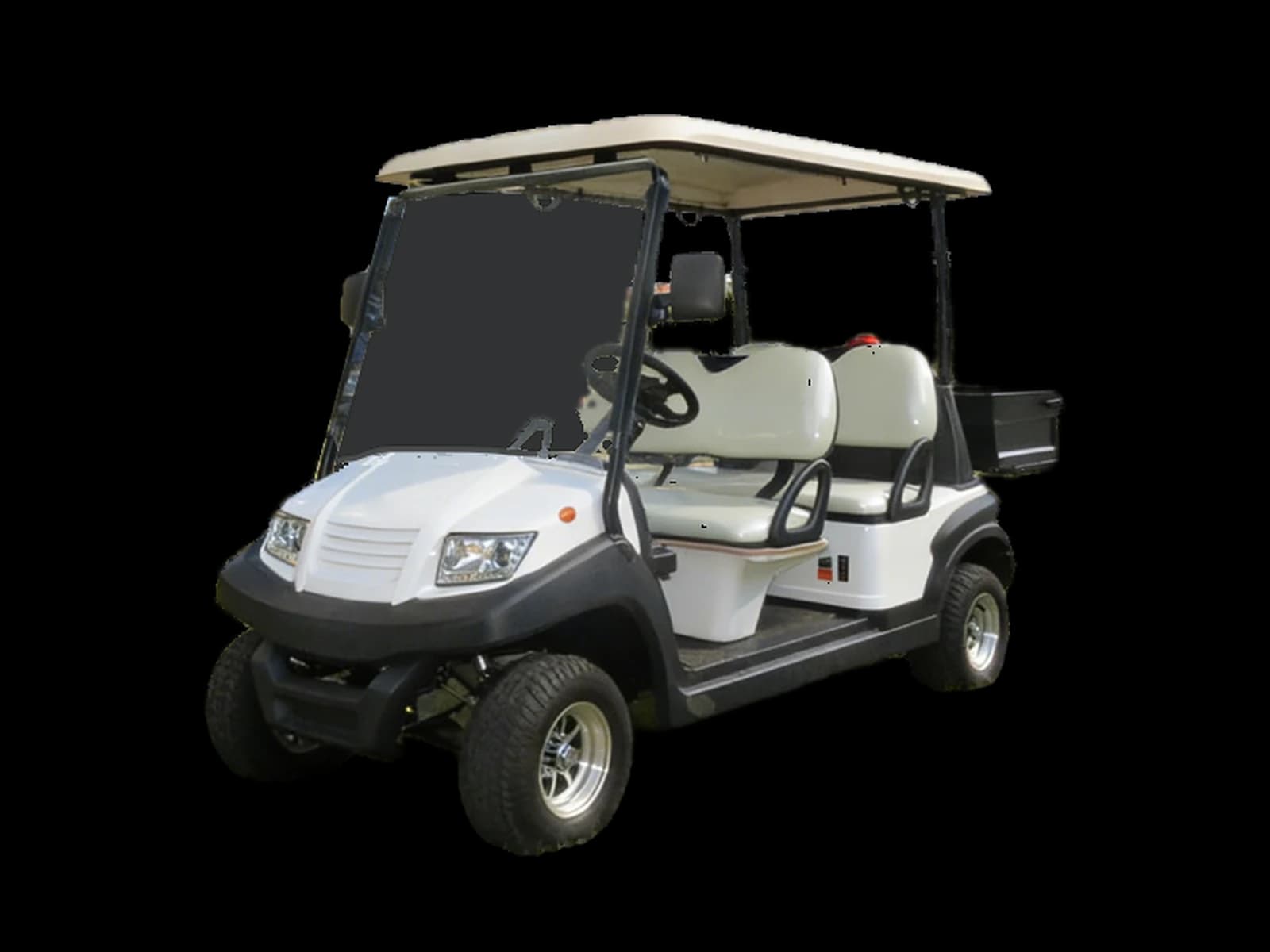 Hawke S4 Cargo, 4-passenger electric golf cart with cargo box