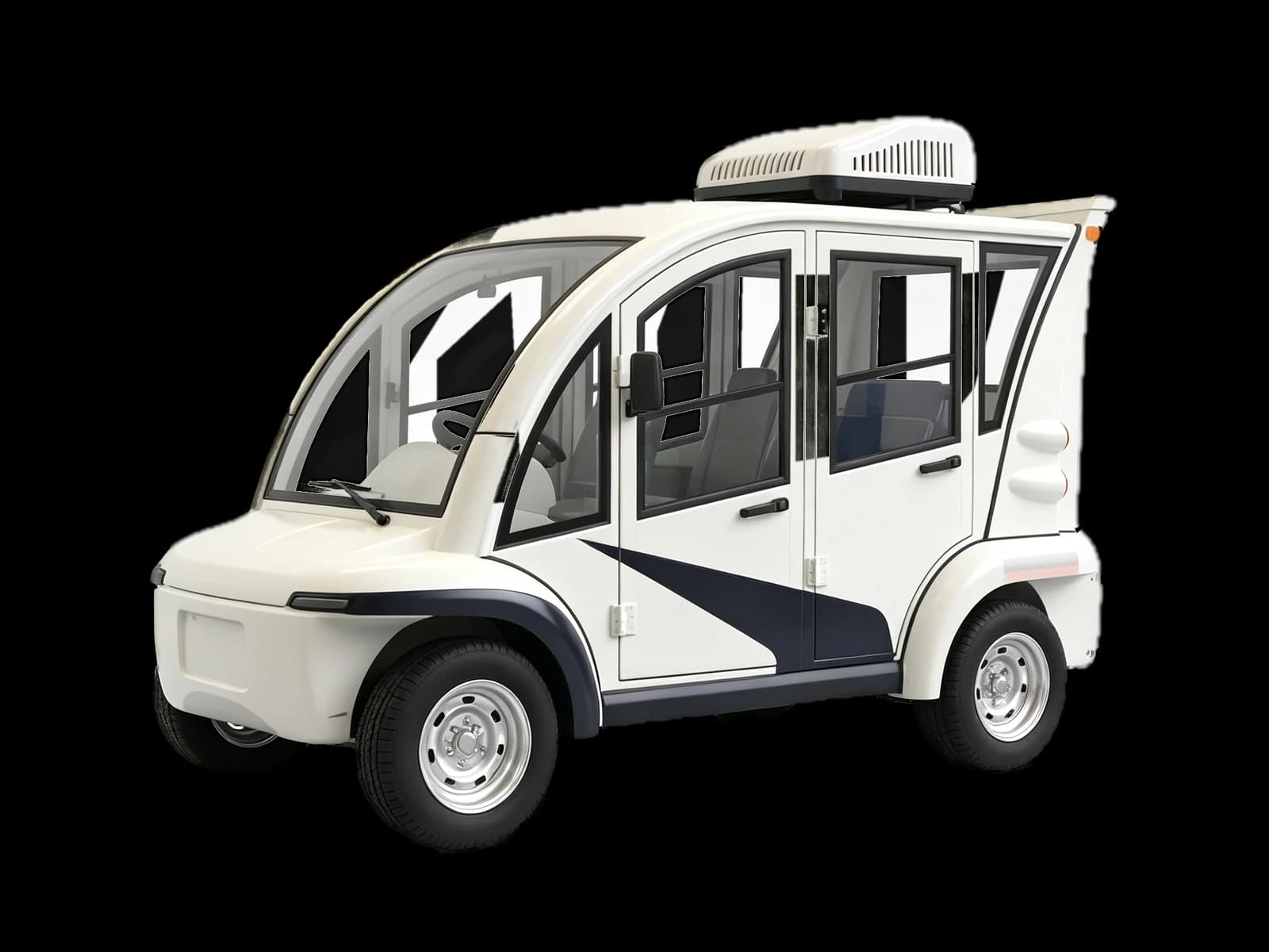 Hawke S4 Patrol Cab, 4-passenger enclosed electric patrol cart