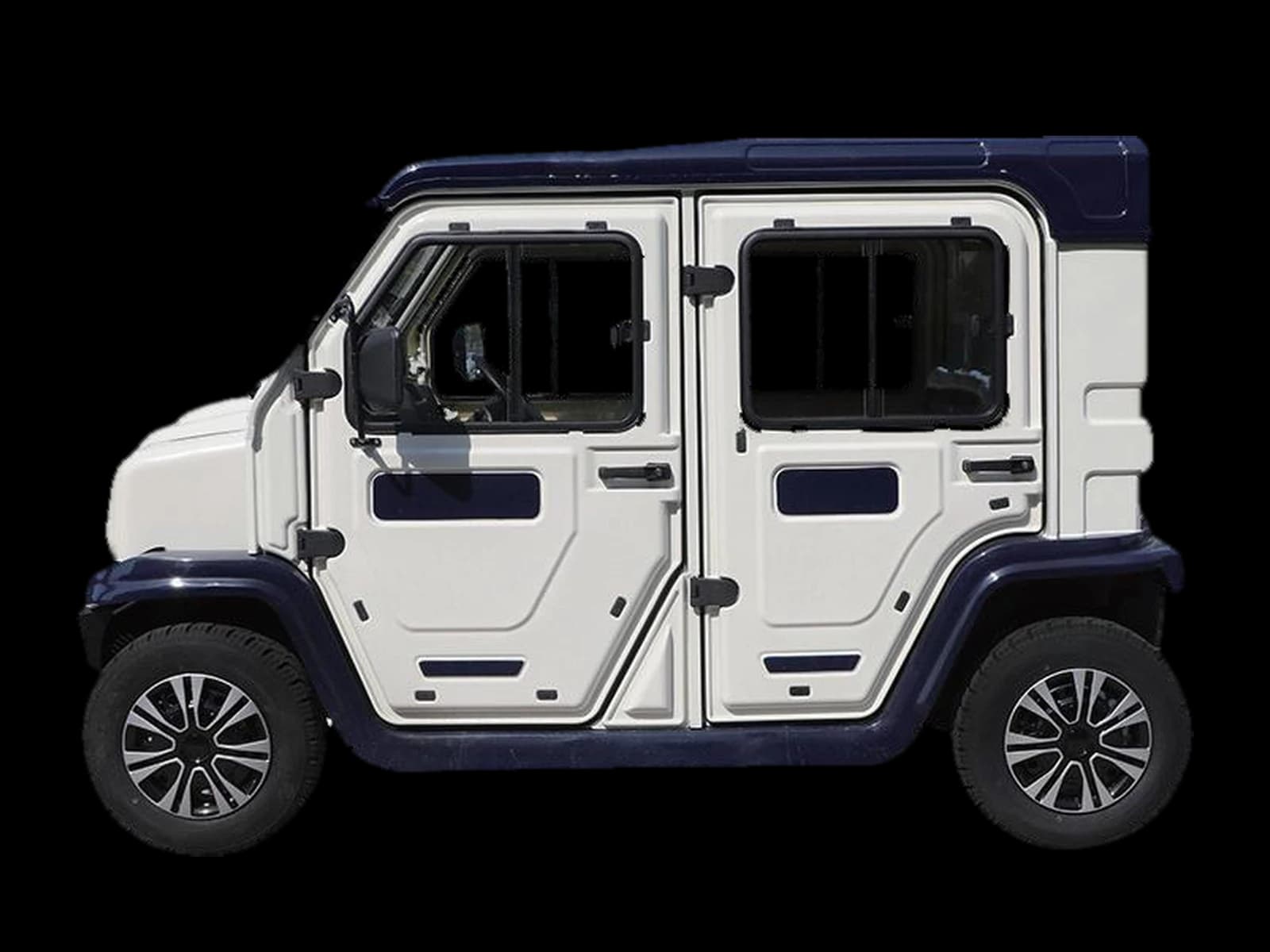 Hawke S4 Patrol Car 4-seater electric security patrol car, side view