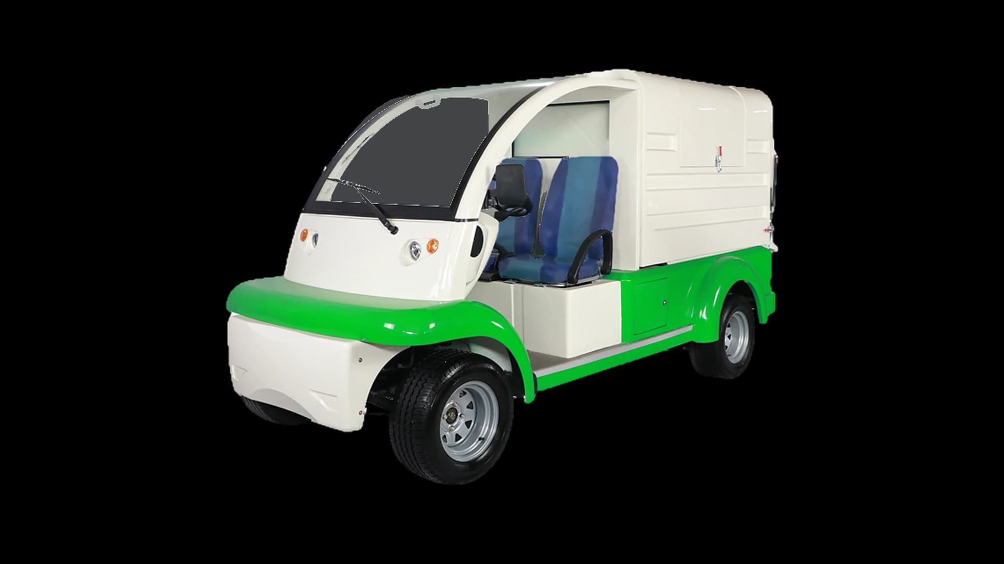 Hawke U1 Refuse compact electric refuse truck, front three-quarter view