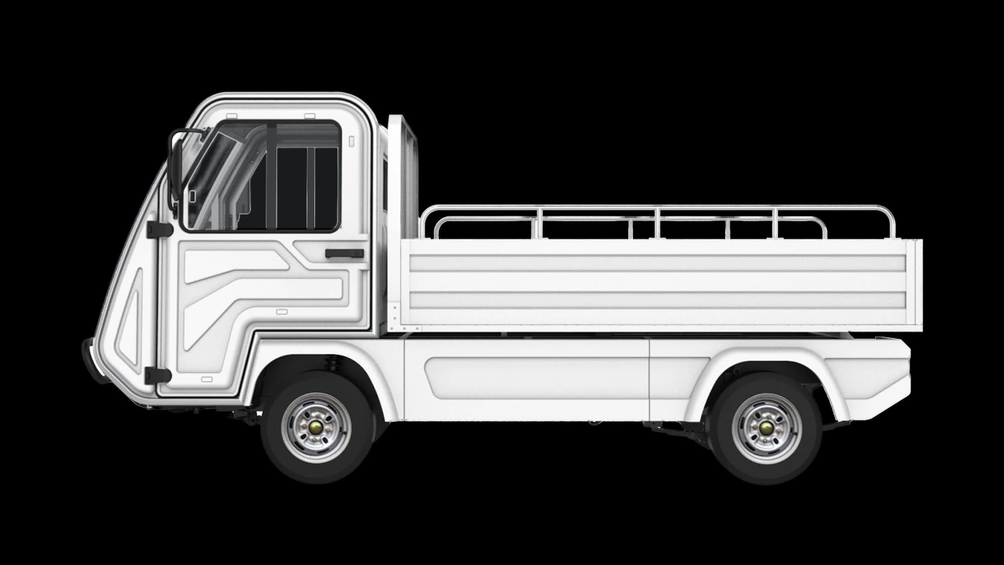 Hawke U2 electric utility truck, 1-tonne payload, side view