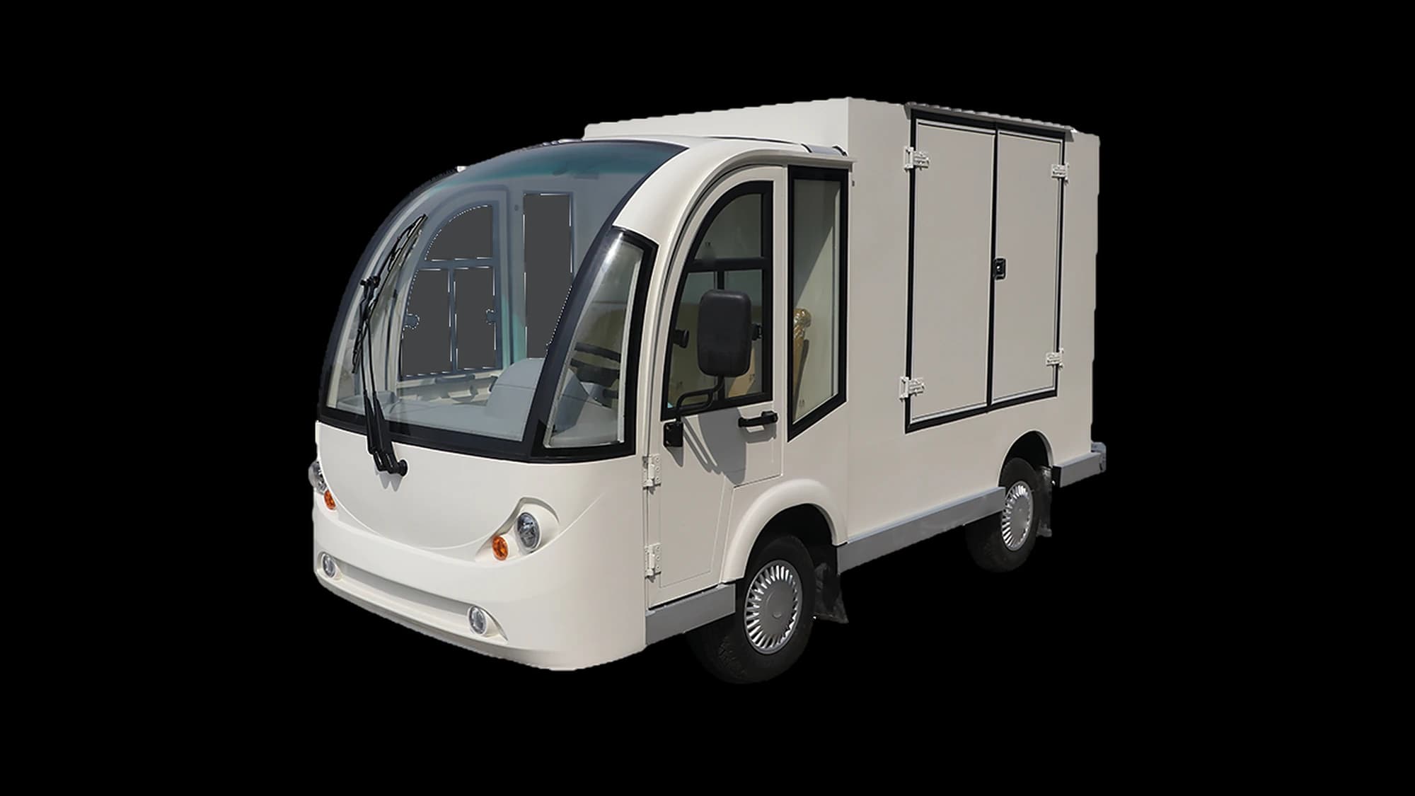 Hawke U3 Catering electric catering & vending truck, front three-quarter view
