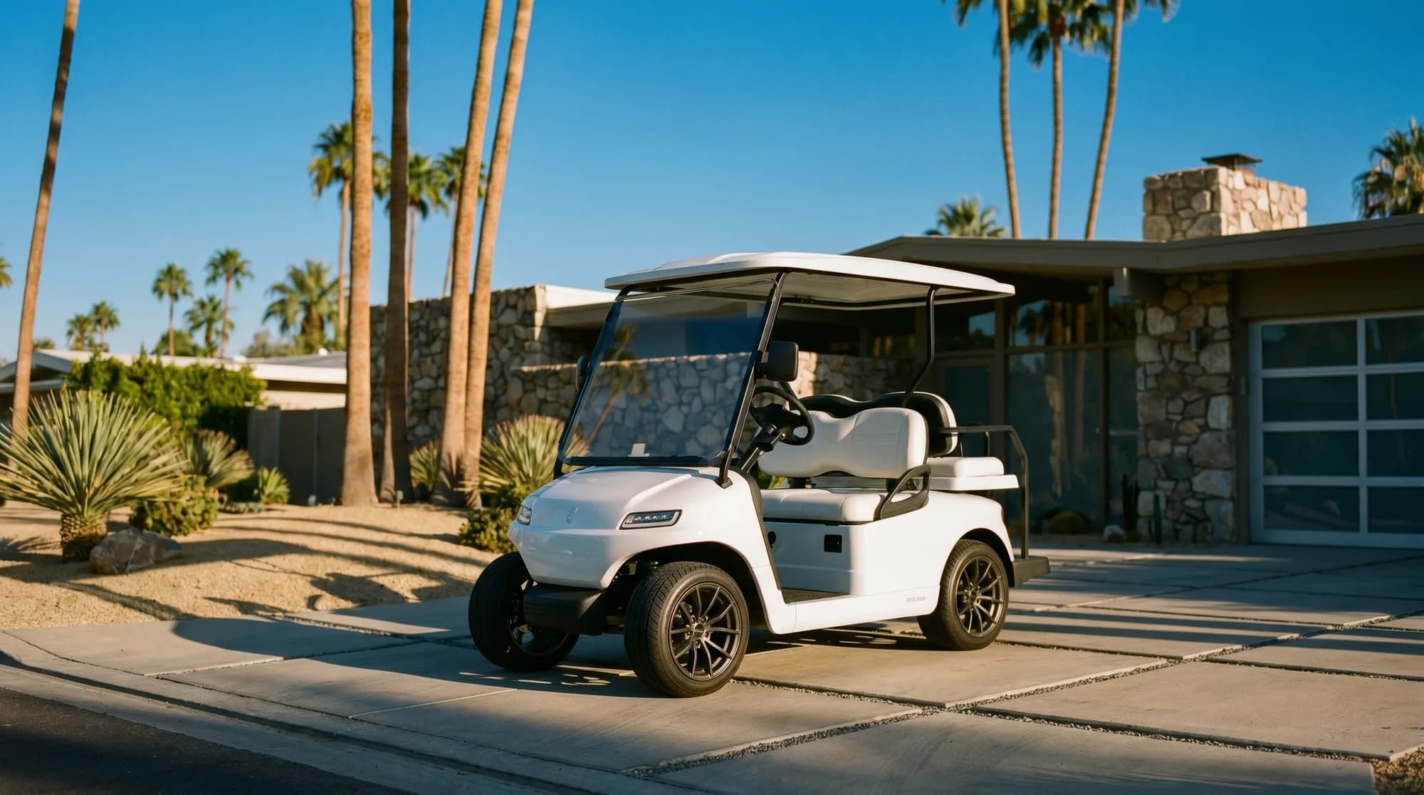 Electric golf carts in California