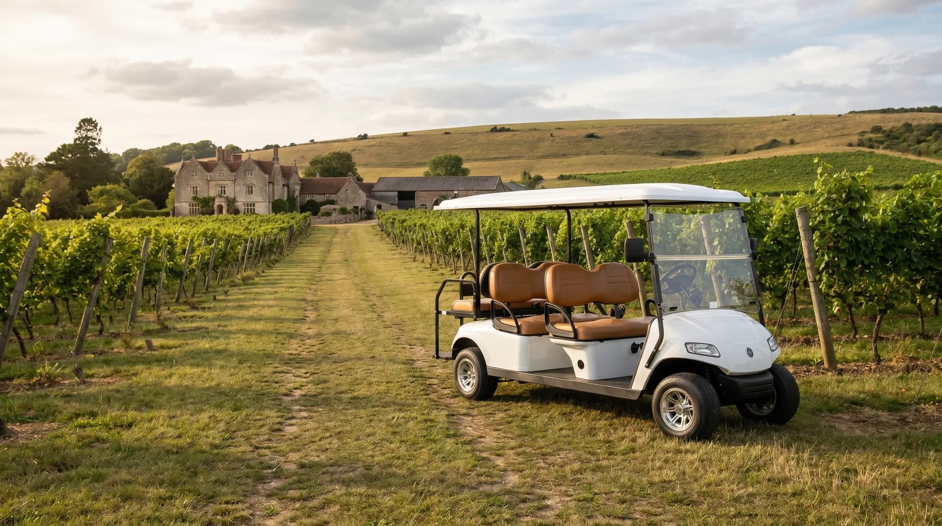 Electric golf cart rental in Dorking