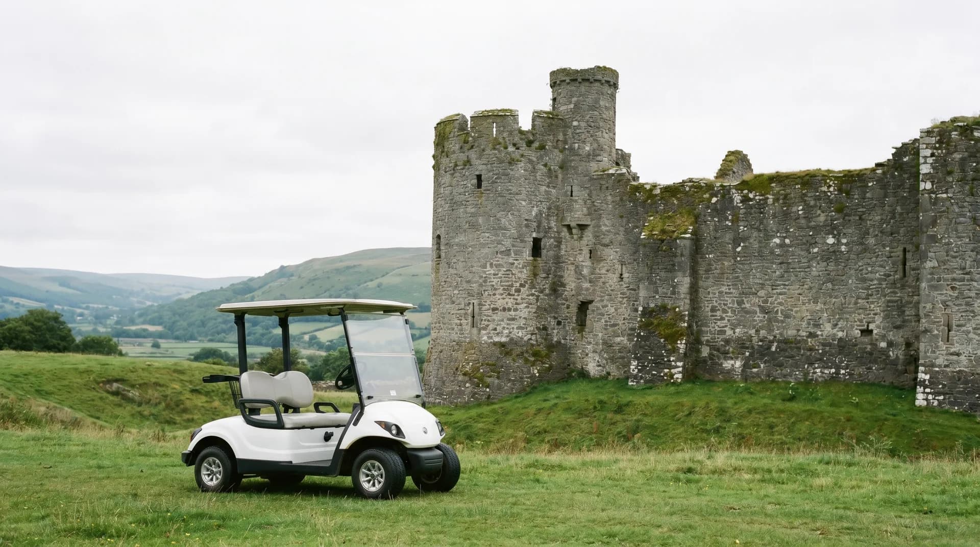 Electric golf cart rental in Anglesey (Ynys Môn)