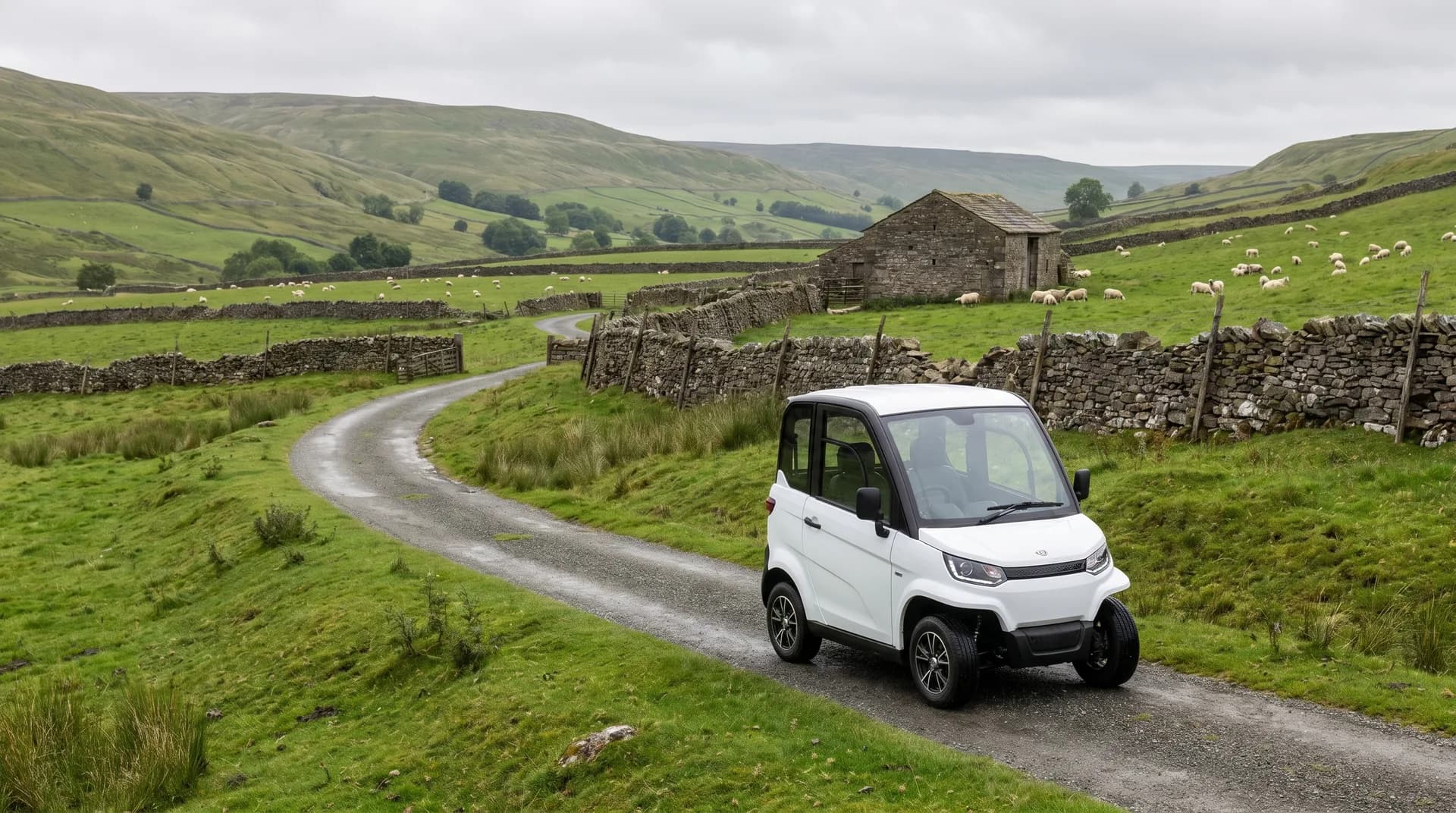 Electric golf cart rental in The Peak District