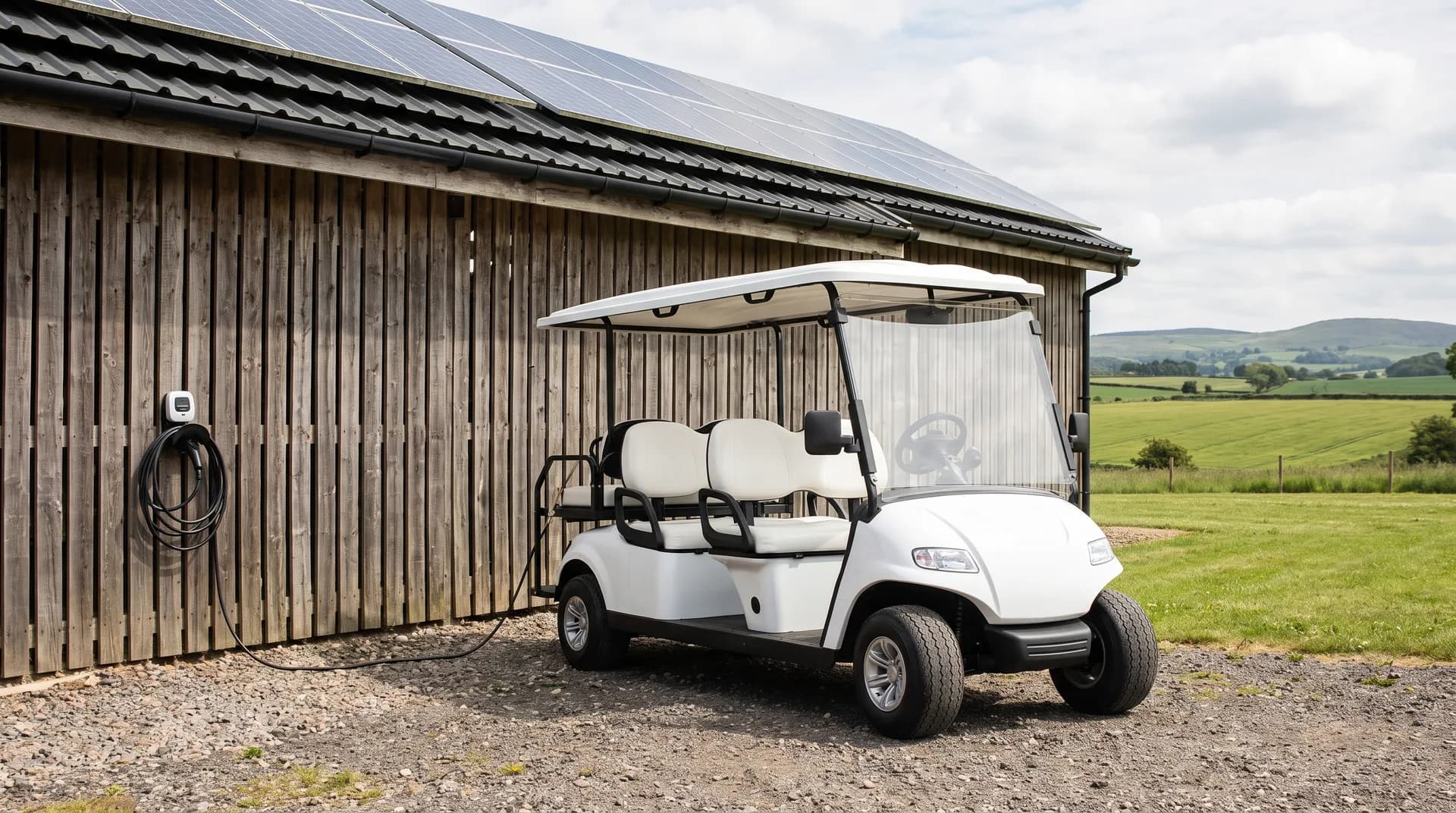 Can you charge a golf cart with solar panels?