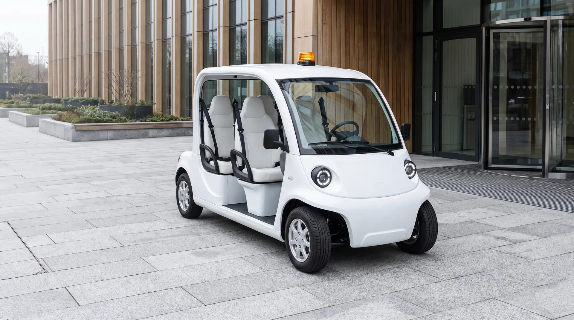 Electric golf buggy safety features