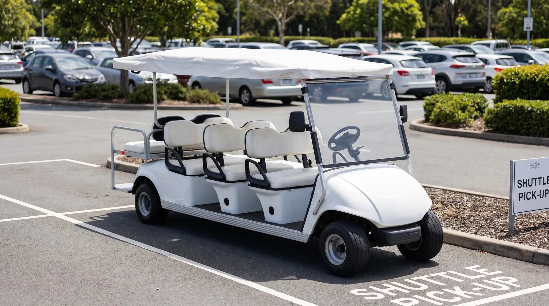 Electric passenger shuttles for car park operators