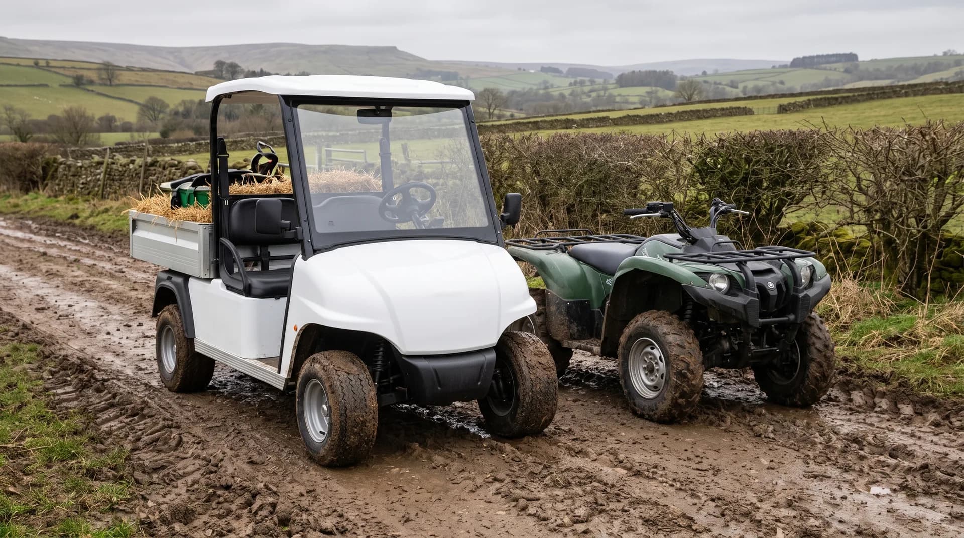Electric utility cart or quad bike for estate and farm work?