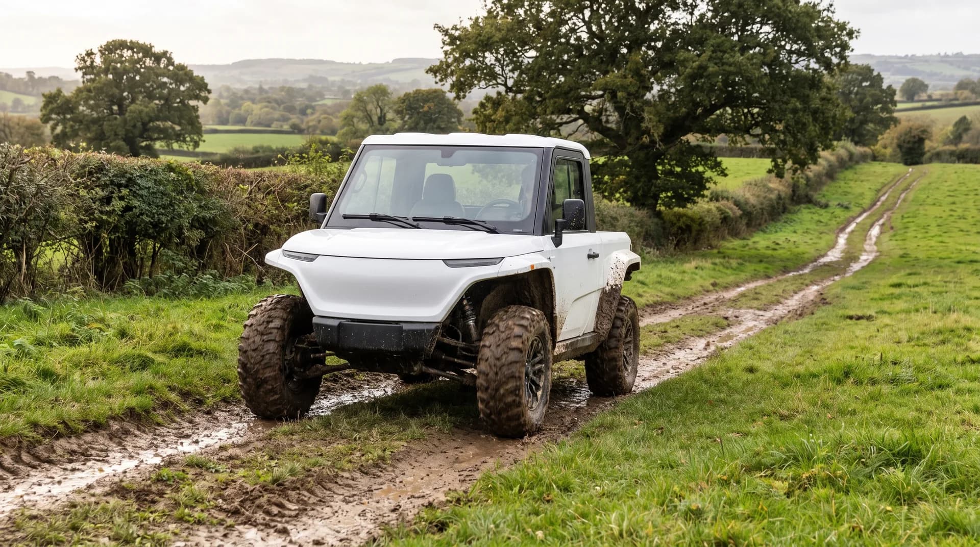 Electric utility vehicles for estate terrain and gradients
