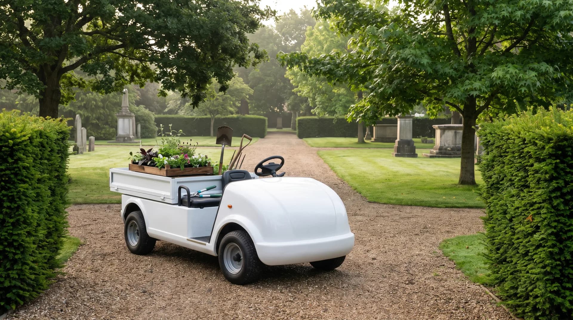 Electric vehicles for cemeteries and crematoria