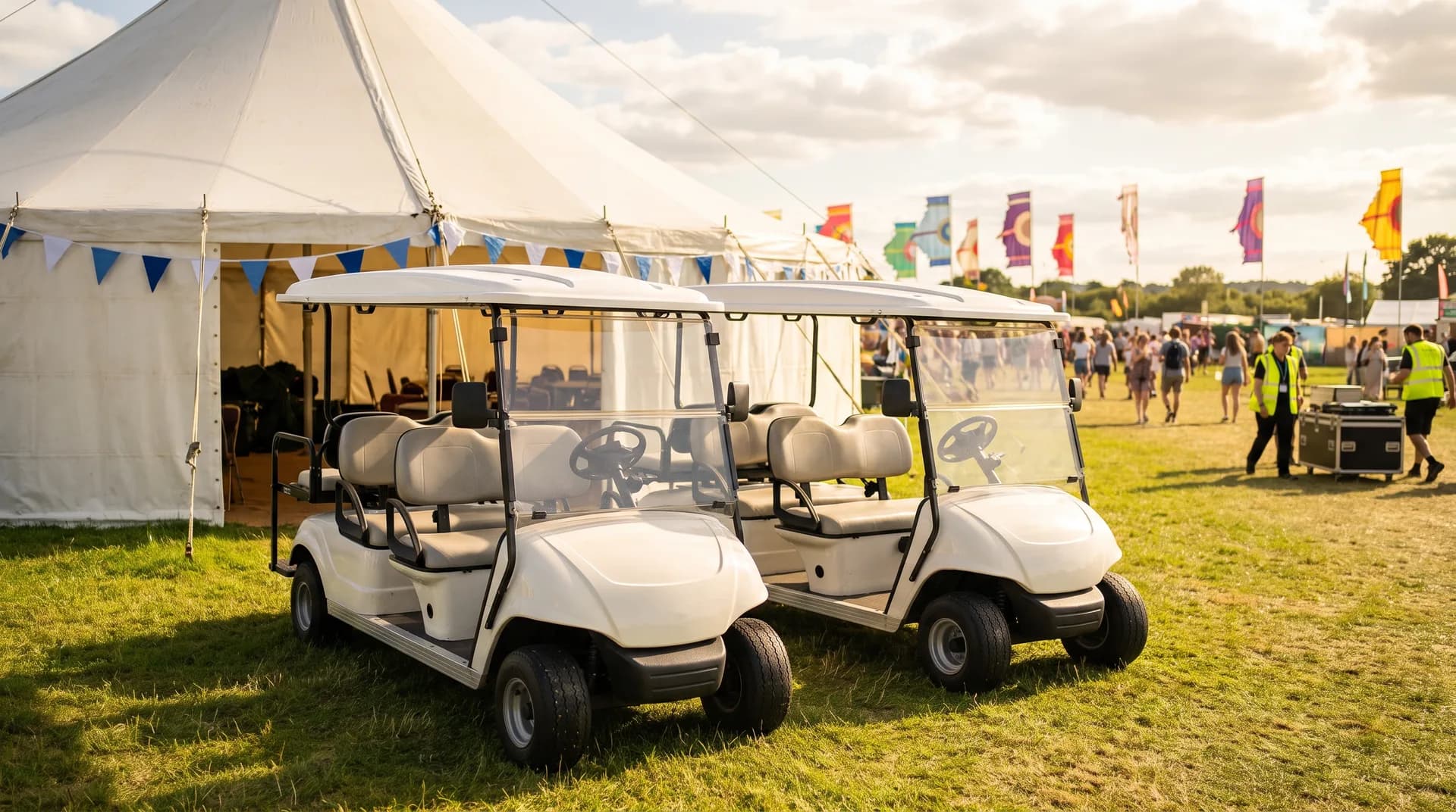 6-seater golf buggy hire in the UK: when six seats is the right call