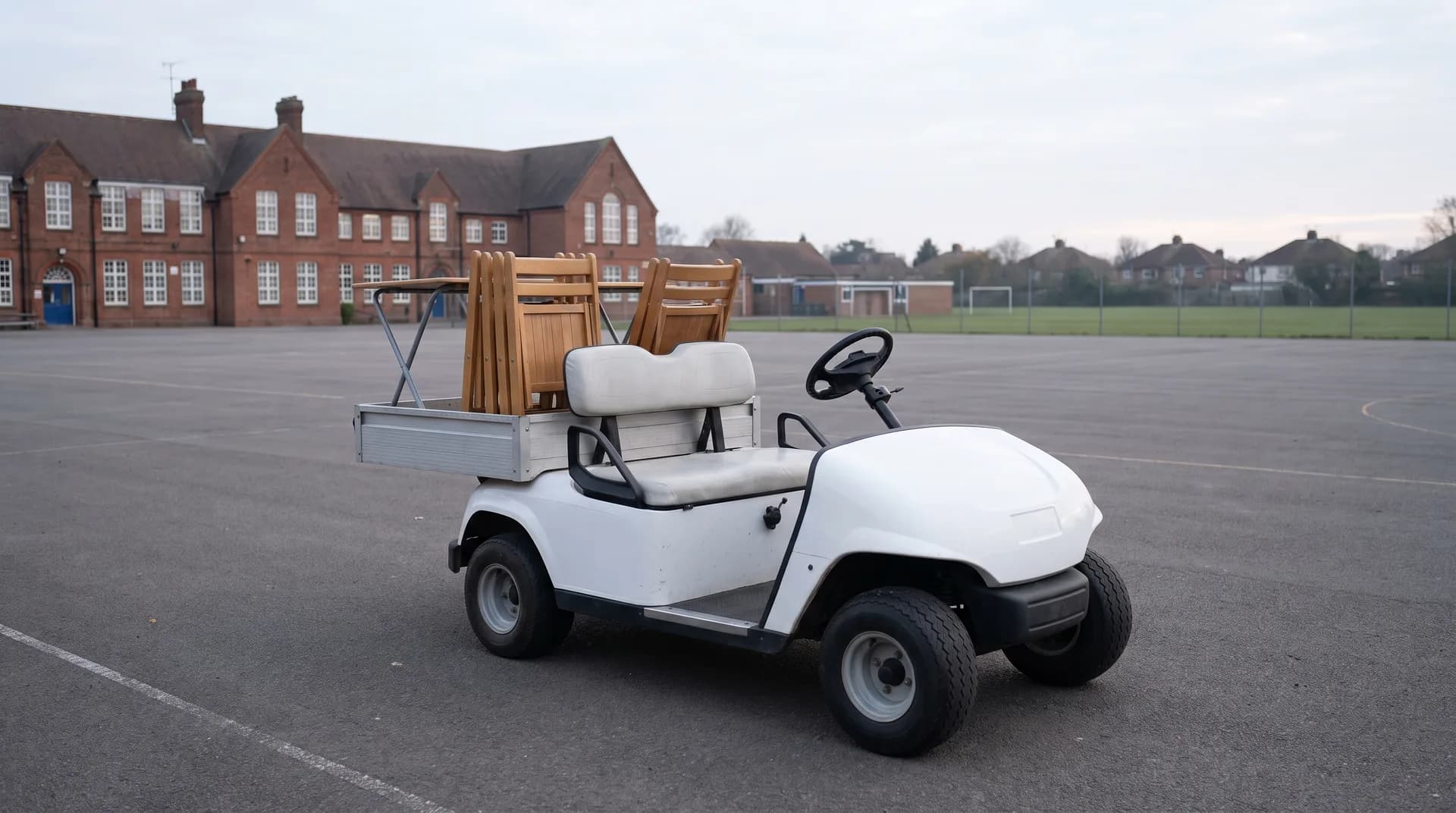Golf buggies for schools: the site team's quiet workhorse