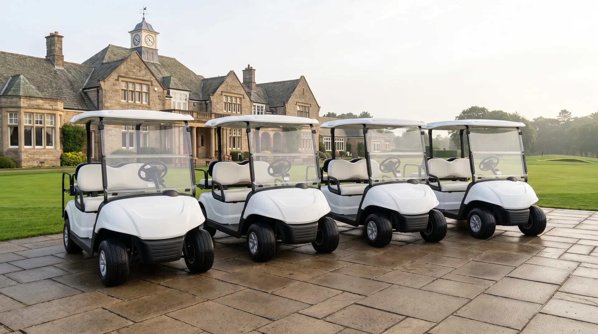 Electric golf cart fleet management for clubs and resorts