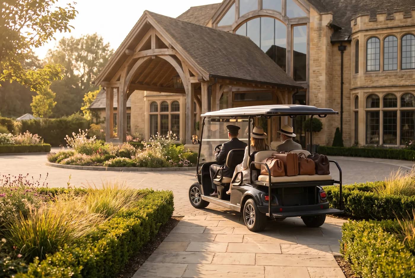 Hotel and resort buggy hire.