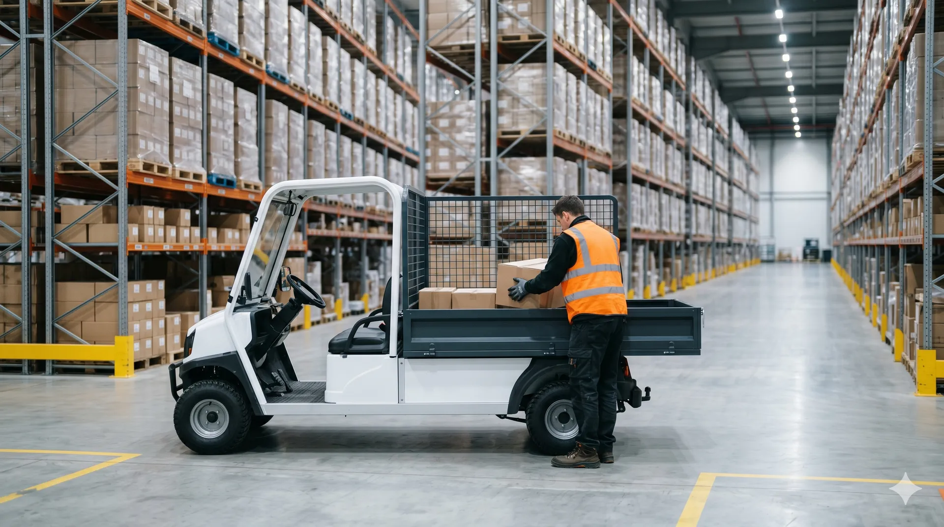 Electric utility vehicles for facilities management