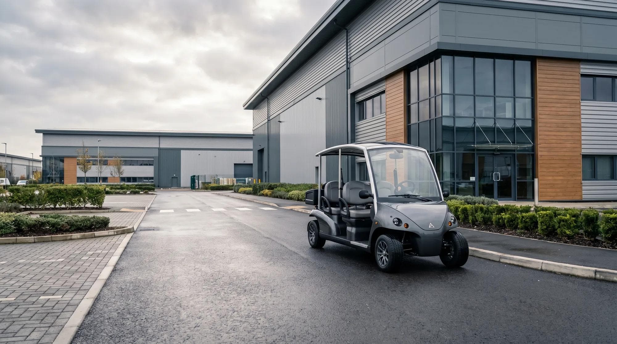 Electric golf carts for warehouses and large industrial sites