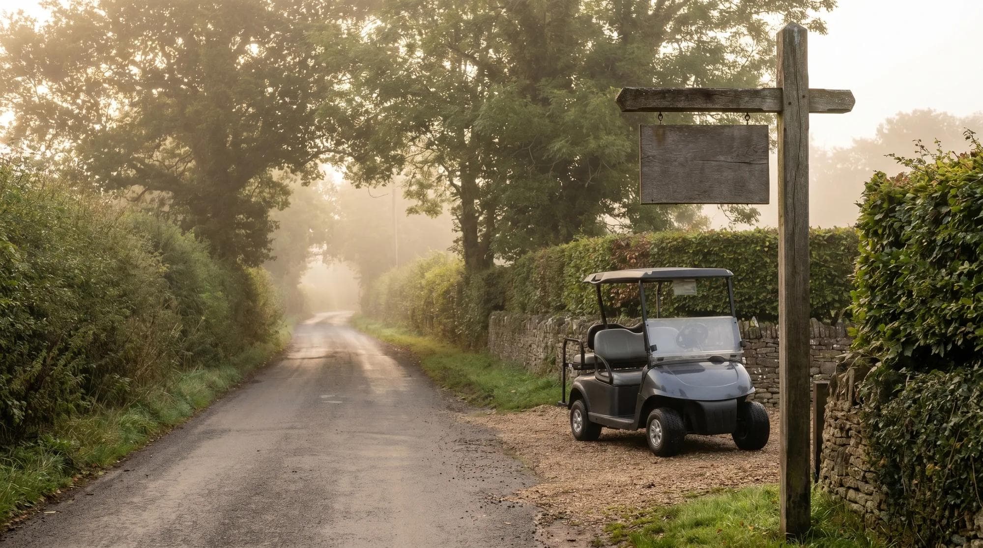 Can you drive a golf cart on the road in the UK?