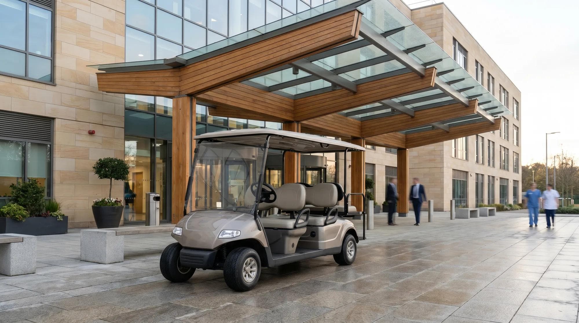 Electric golf carts for hospitals and healthcare sites