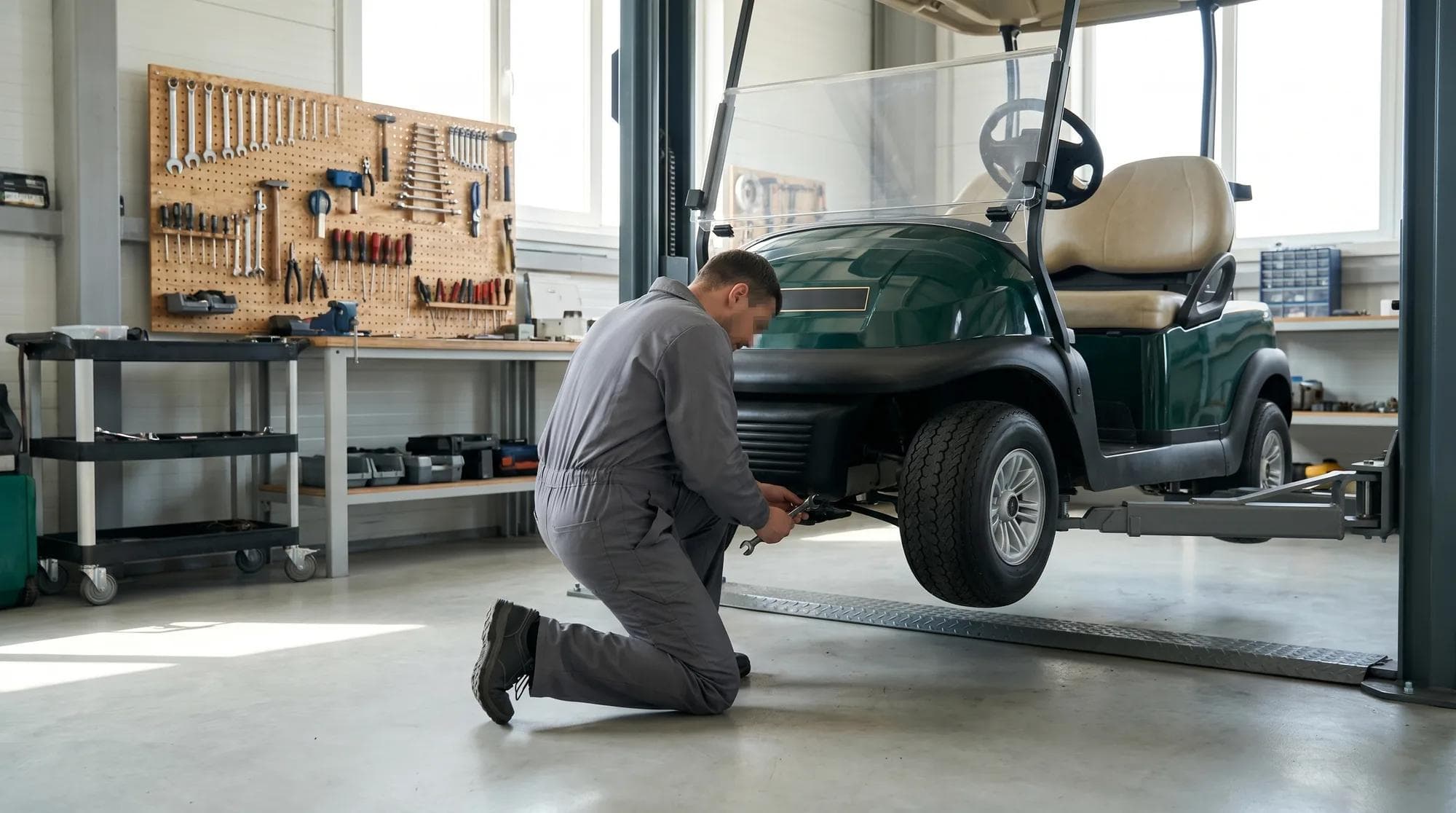 Servicing, warranty and call-out for electric golf carts